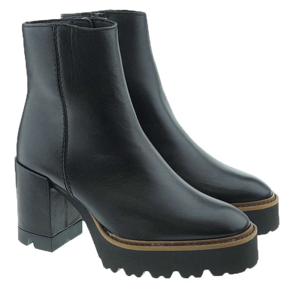 Botines piel tacón y plataforma Alpe 263017