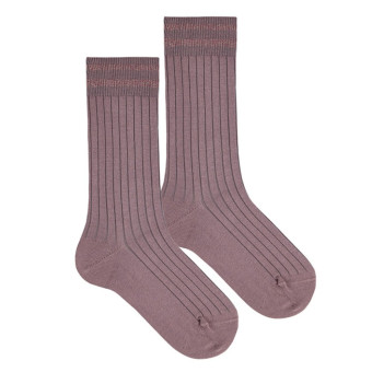 Calcetines altos canalé brillantes Condor 2671/2