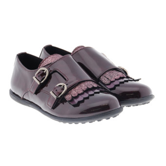 Blucher hebilla y lengüeta charol Clarys 2844