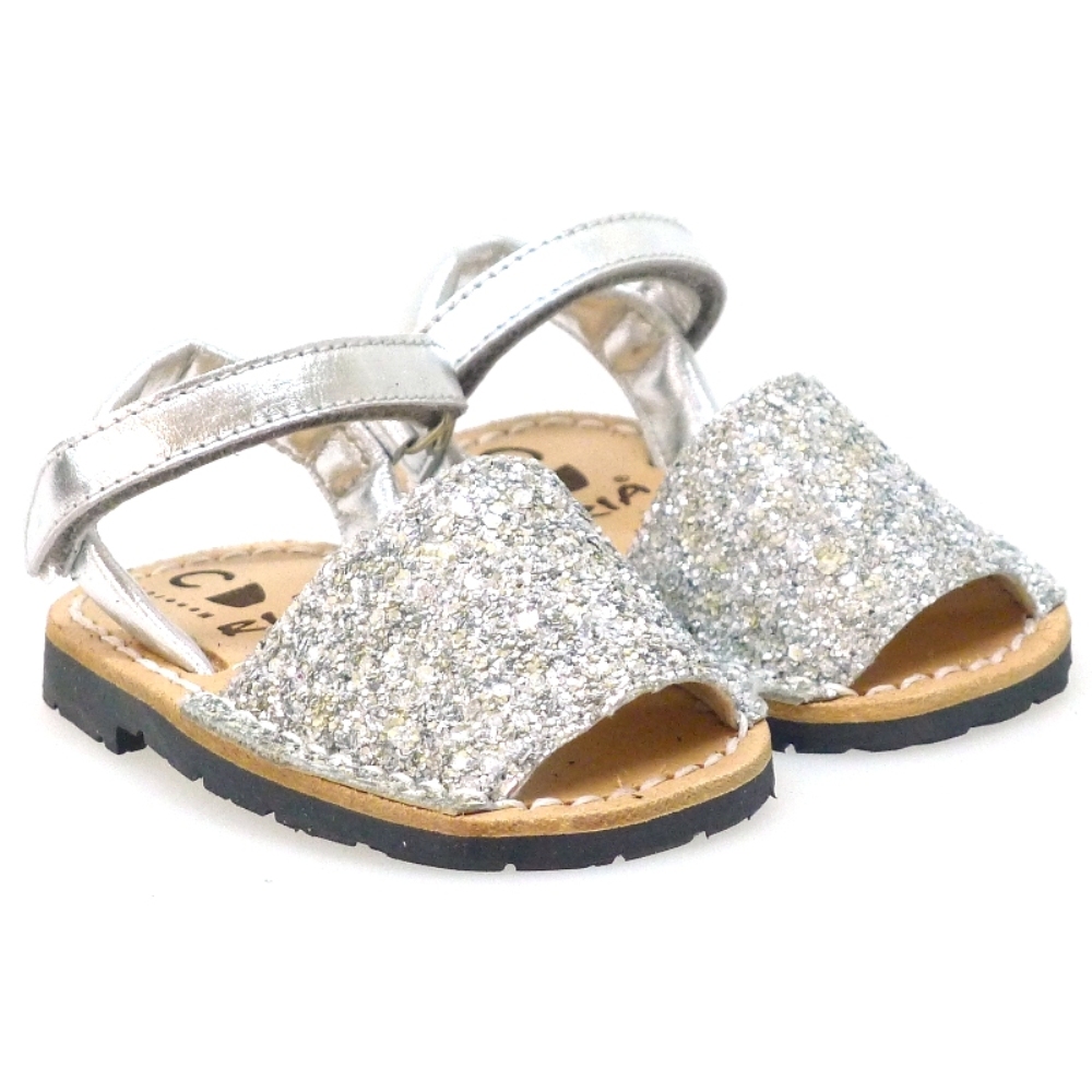 Menorquinas glitter velcro Ria 29024
