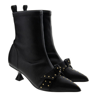 Botines tacón mujer negros piel Pedro Miralles 29390