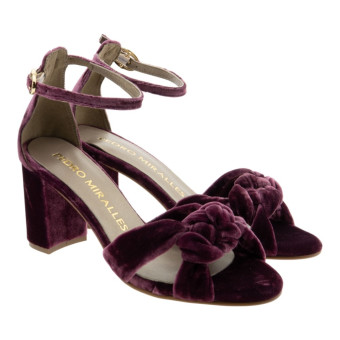 Sandalias fiesta terciopelo Pedro Miralles 29690