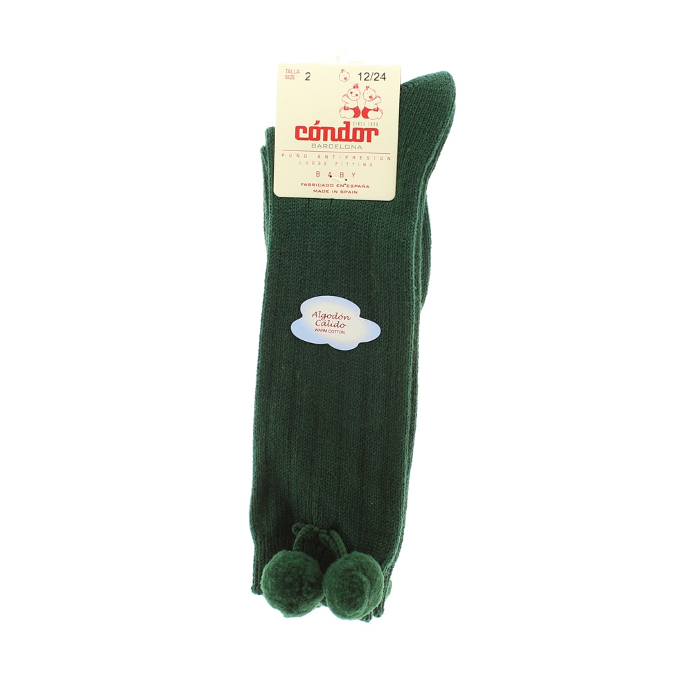 Calcetines altos borlas algodón Cóndor 3015/2
