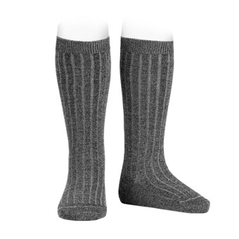Calcetines altos canalé lúrex Cóndor 3220/2