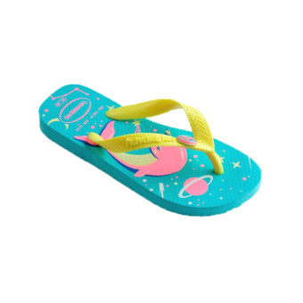 Chanclas niña dibujos Havaianas 4103405 Azul cielo y rosa