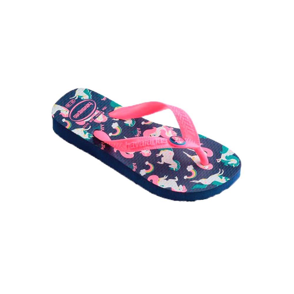 Chanclas niña dibujos Havaianas 4103405 Azul cielo y rosa