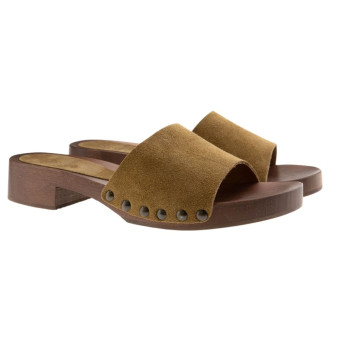 Sandalias pala ante cuero madera Go Woman 49 Julia