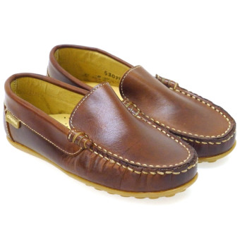 Mocasín pala piel niño Outlet