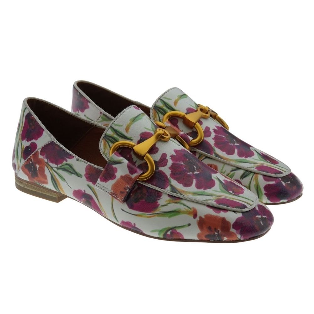 Mocasines mujer estampado flores Bibilou 540Z19VK
