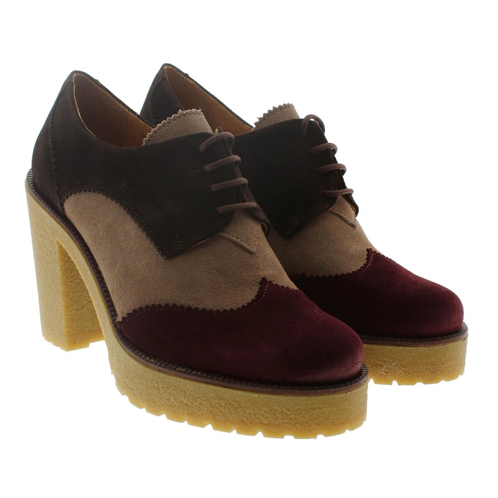 Zapato acordonado piel tacón Hobby 552