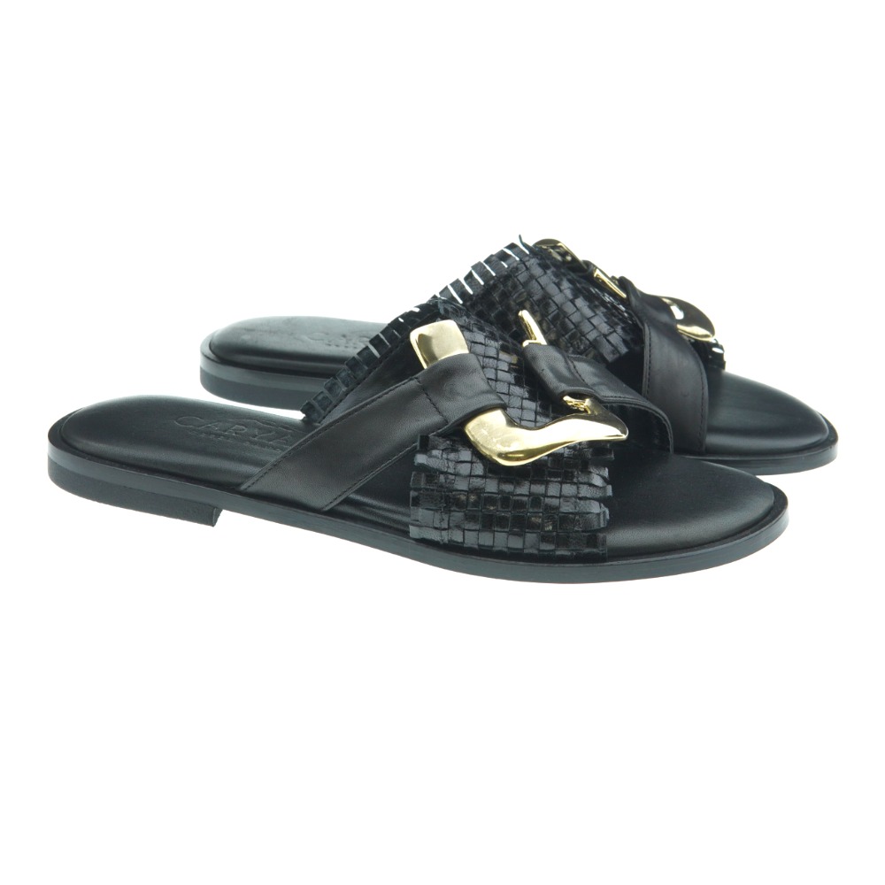 Sandalias planas griegas pala trenzada Caryatis 6035