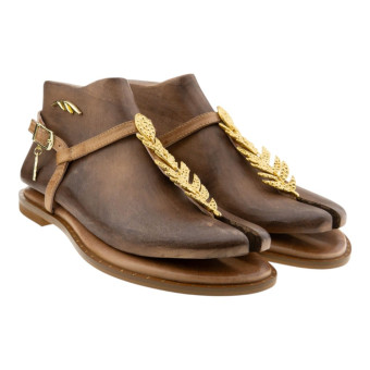 Sandalias griegas doradas dedo Caryatis 621509