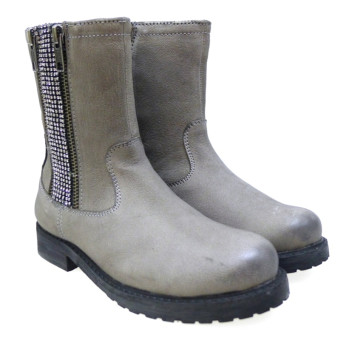 Bota motera piel strass Oca Loca 6243