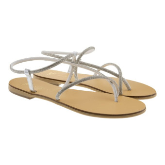 Sandalias griegas mujer cristales Nicolas Lainas 67-TC