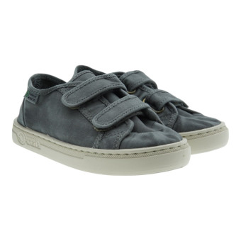 Zapatillas algodón natural dos velcros Natural World 6471E