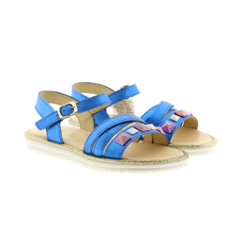 Sandalias niña metalizadas tachas Clarys 6579