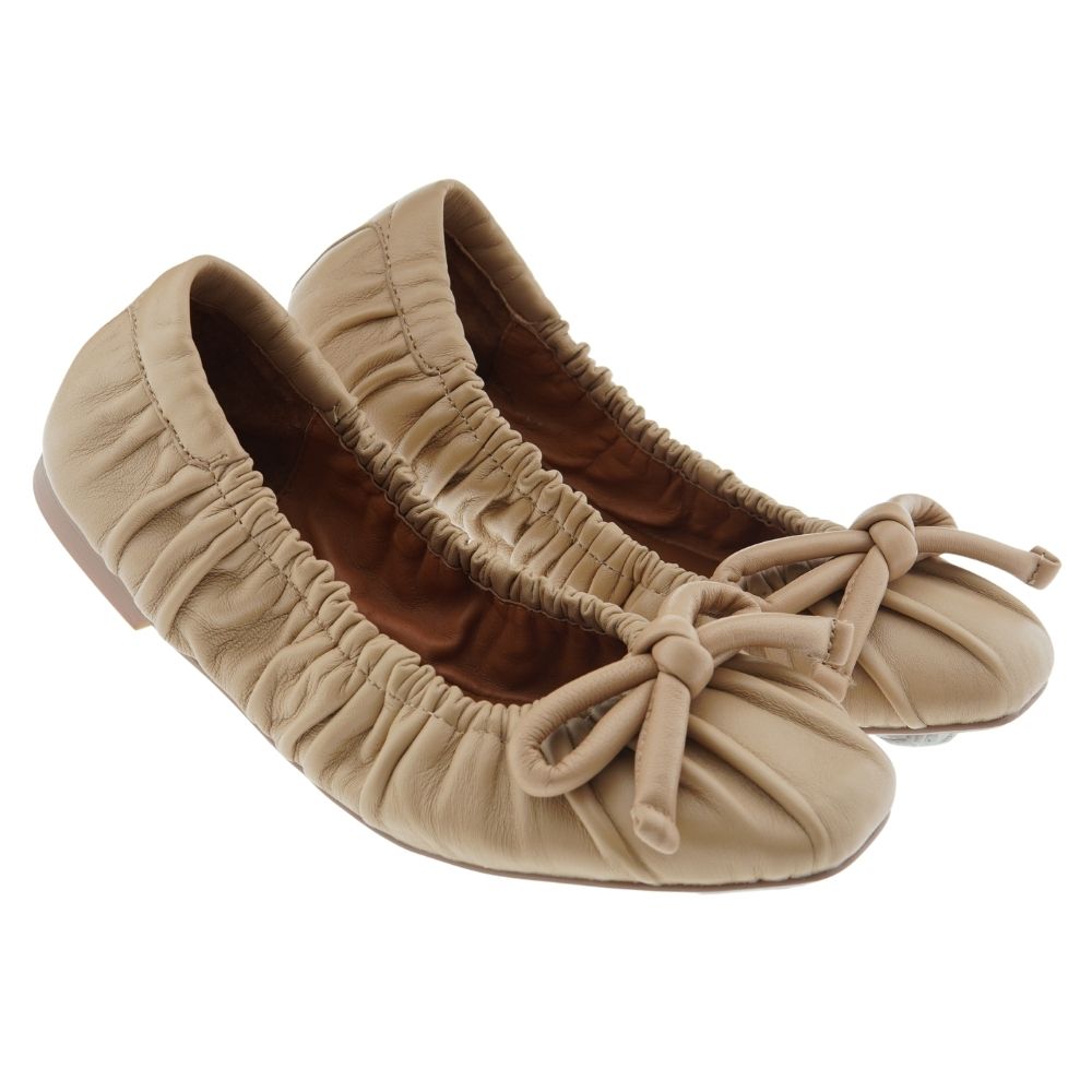 Bailarinas mujer piel adorno lazo Lola Cruz 680Z10VK