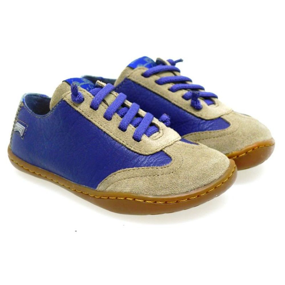 Zapato deportivo de niño Camper 800052-001 Azul/cuero