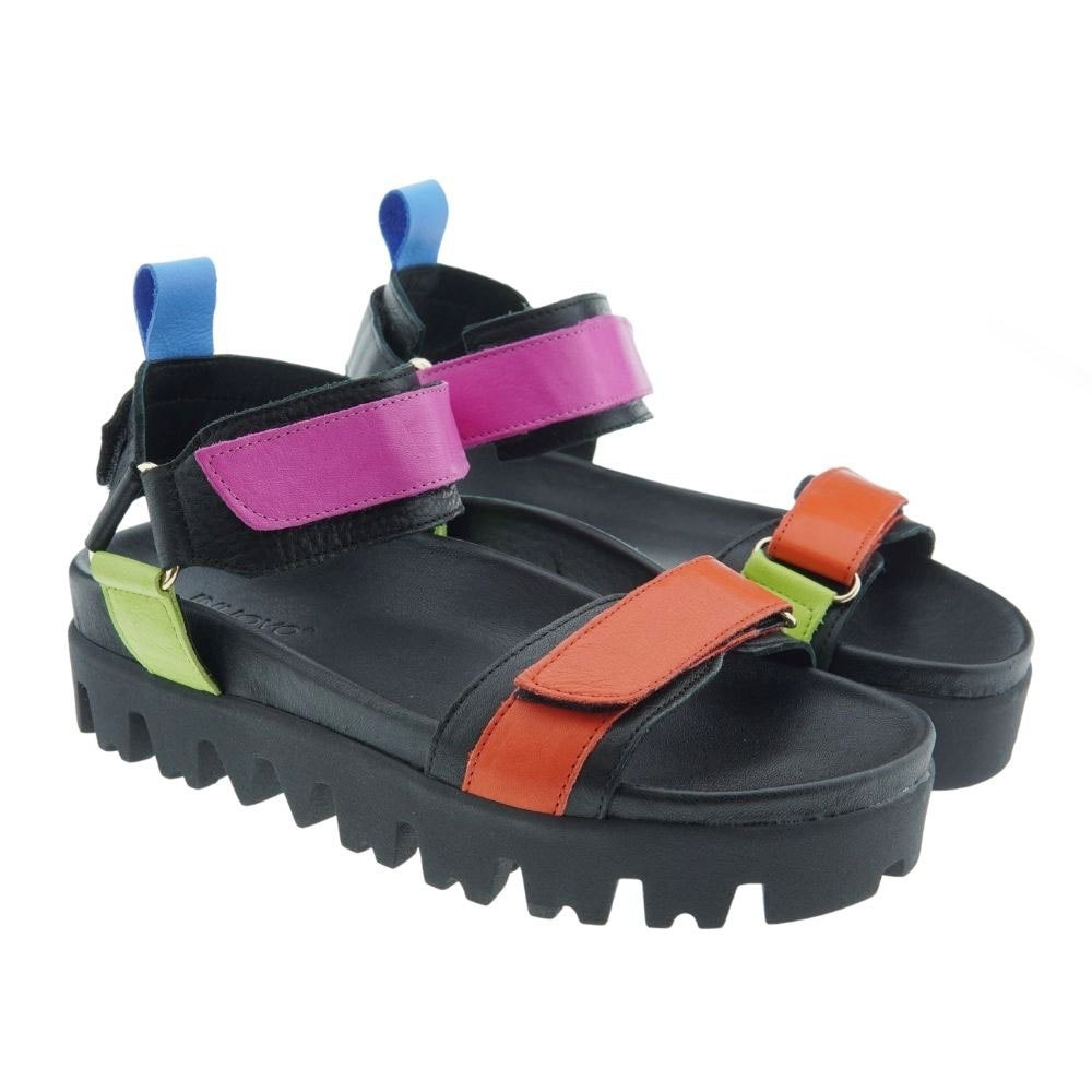 Sandalias bio plataforma multicolor Inuovo 815004