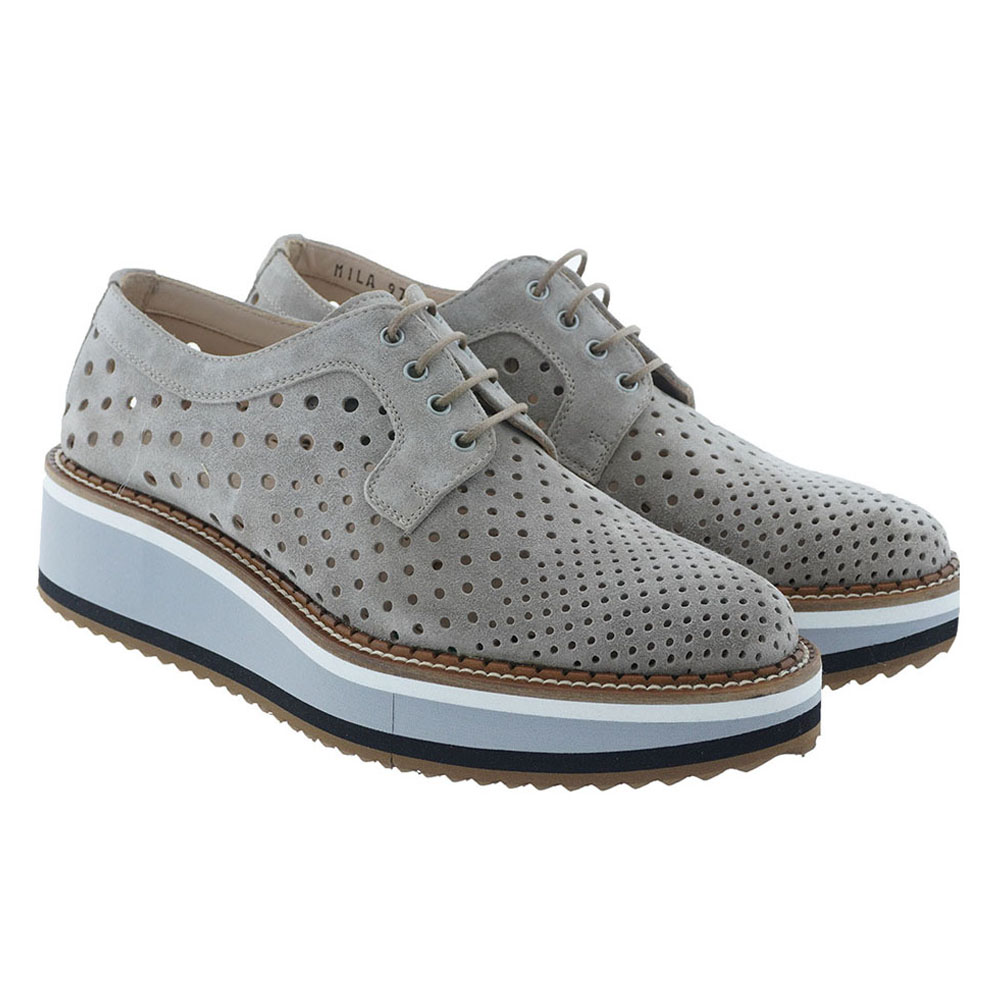 Blucher mujer piel ante perforada Calce 971