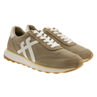 Zapatillas sneakers casual cuero ante y nylon Fit Flop A5P-E08