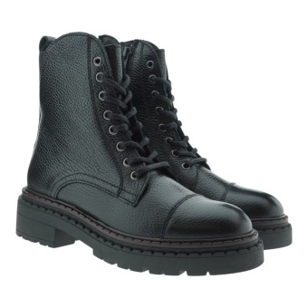 Botín negro cordones Vexed Abby 0025