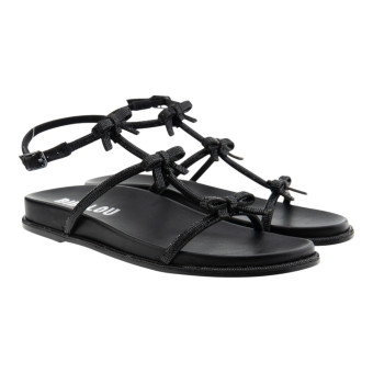 Sandalias elegantes planas lazos mujer Bibi Lou Abby Sandal