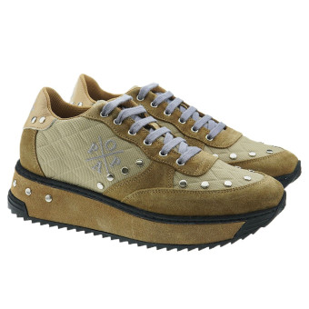Sneaker plataforma nylon mujer Popa Almanzor Animal