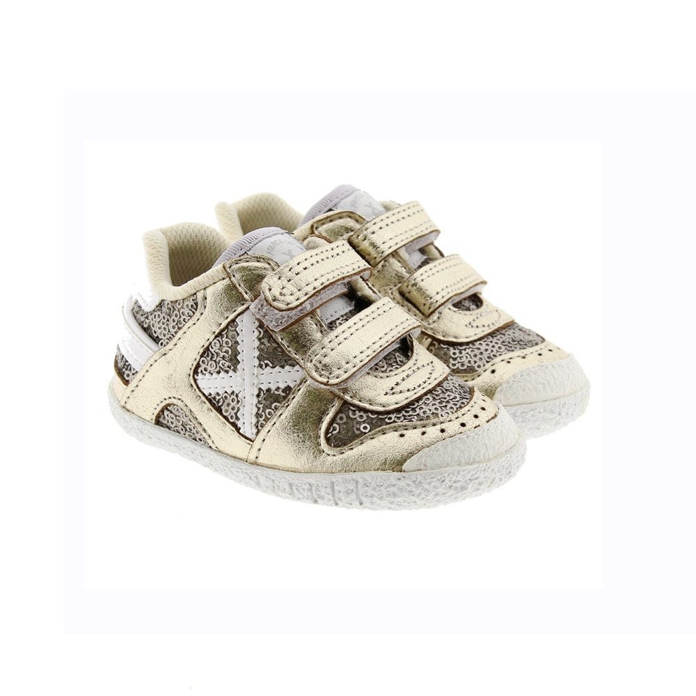 Deportivas niña metalizadas Munich Baby Goal 1476