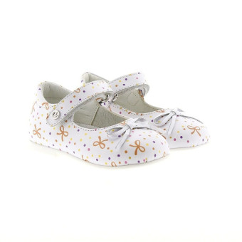Merceditas bebé estampadas lazos velcro Naturino Ballet