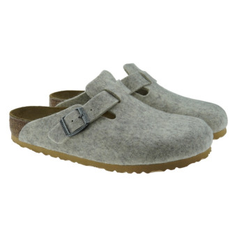 Zueco fieltro mujer destalonado Birkenstock Boston Wool