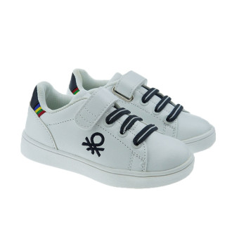 Deportivas blancas velcro Benetton BTK214005