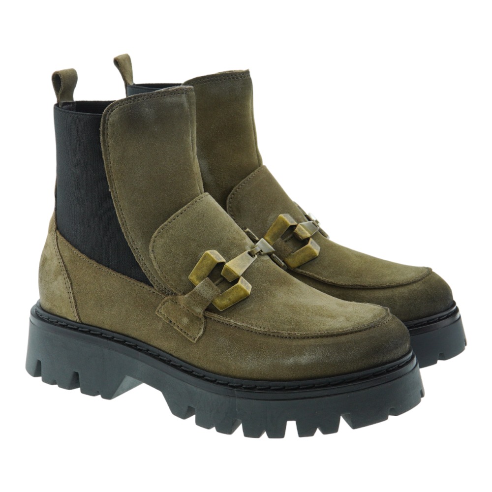 Botin suela track elastios estribo Cafenoir C1FM6012