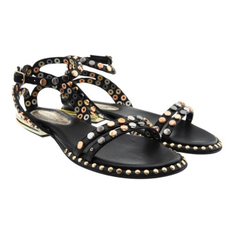 Sandalias Romanas Mujer Tachuelas Multicolor Cafenoir 