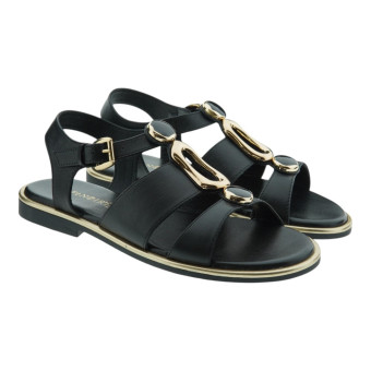 Sandalias tiras negras Cafenoir C1GG1888