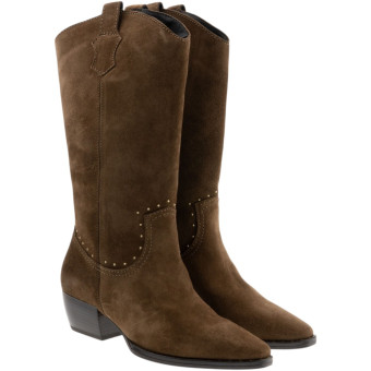 Botas altas camperas tachas ante cuero Vexed Carnota