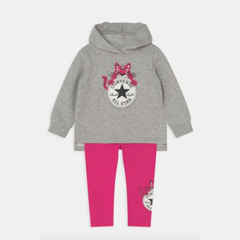 Conjunto sudadera y leggins gatos Converse CB784