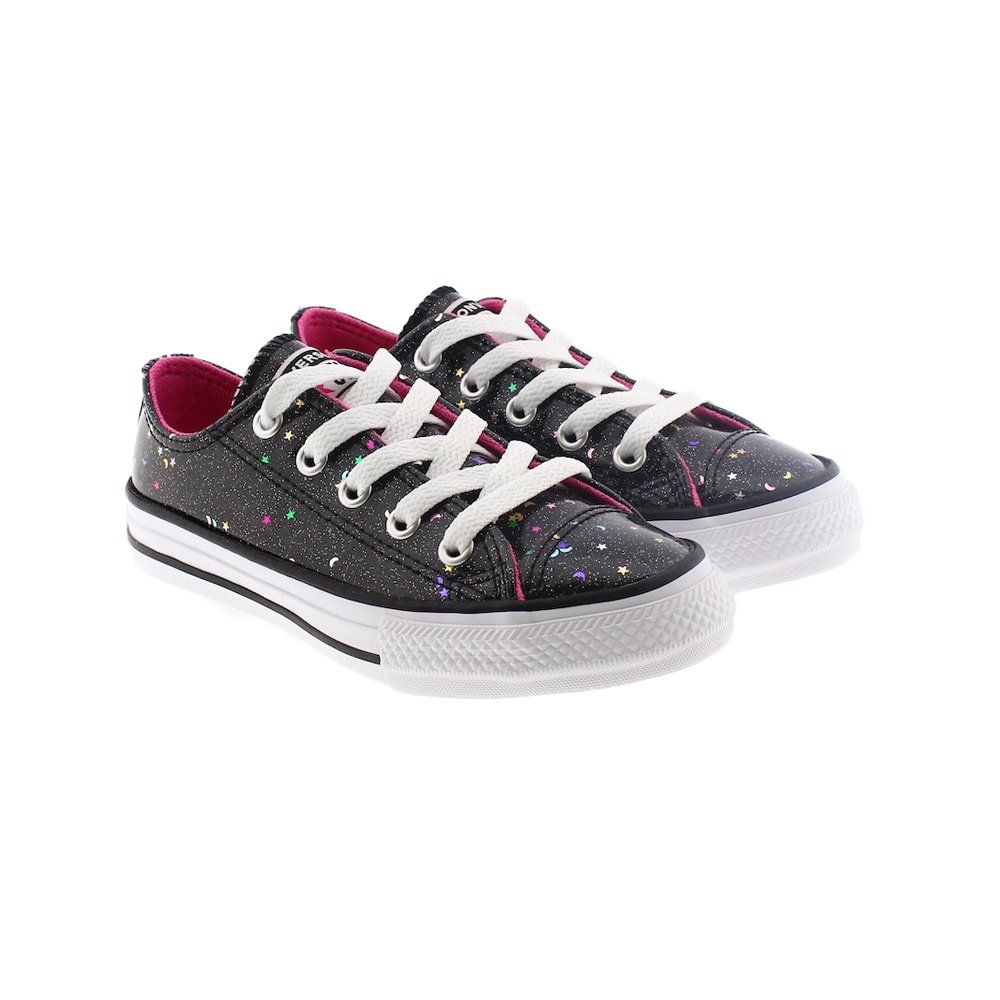 Zapatillas charol estrellas Converse Ctas Ox Ch