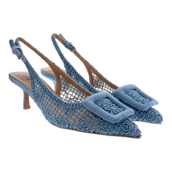 Zapatos Destalonados Bibilou Tejido Macramé Dalila 55 652Z6