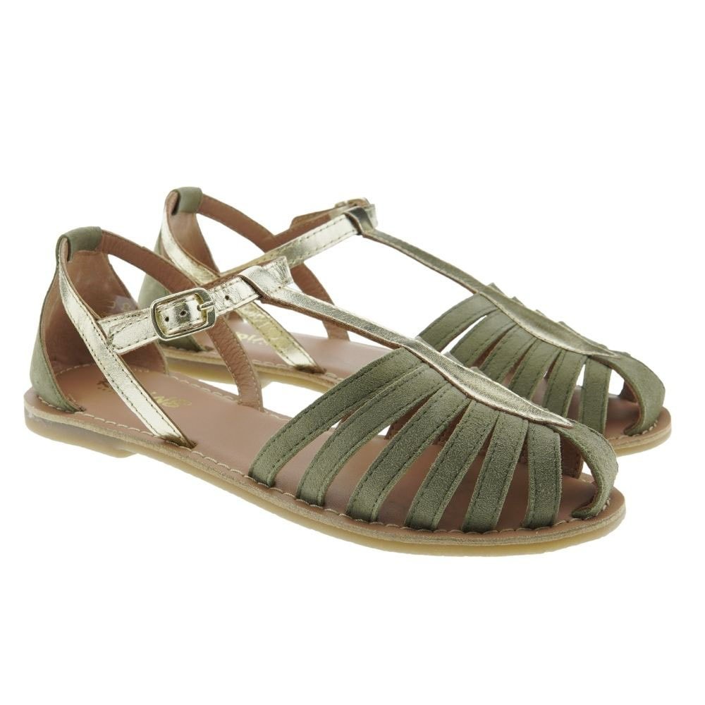 Sandalias cangrejeras mujer piel Reqins Darling
