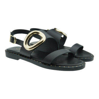 Sandalias Romanas  doble tira Detalle Dorado S.Piero E2-072