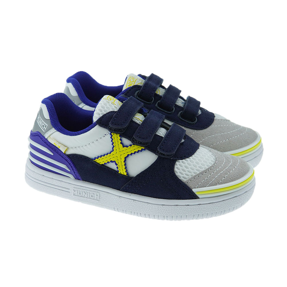 MUNICH G-3 PATCH VCO 221, Zapatillas deportivas con velcro para niña