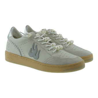 Sneakers Mujer Vestir Blancas Plata Gamin 100163GM