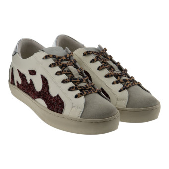 Zapatillas blancas mujer Bibilou Gamin D0011S10