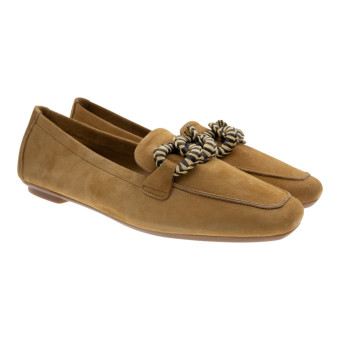 Mocasines Mujer Ante Adornod Reqins Hamaya Cuir