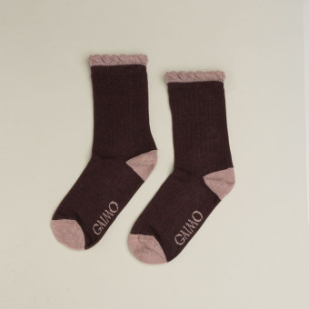 Calcetines algodón canalé mujer Gaimo Hebe