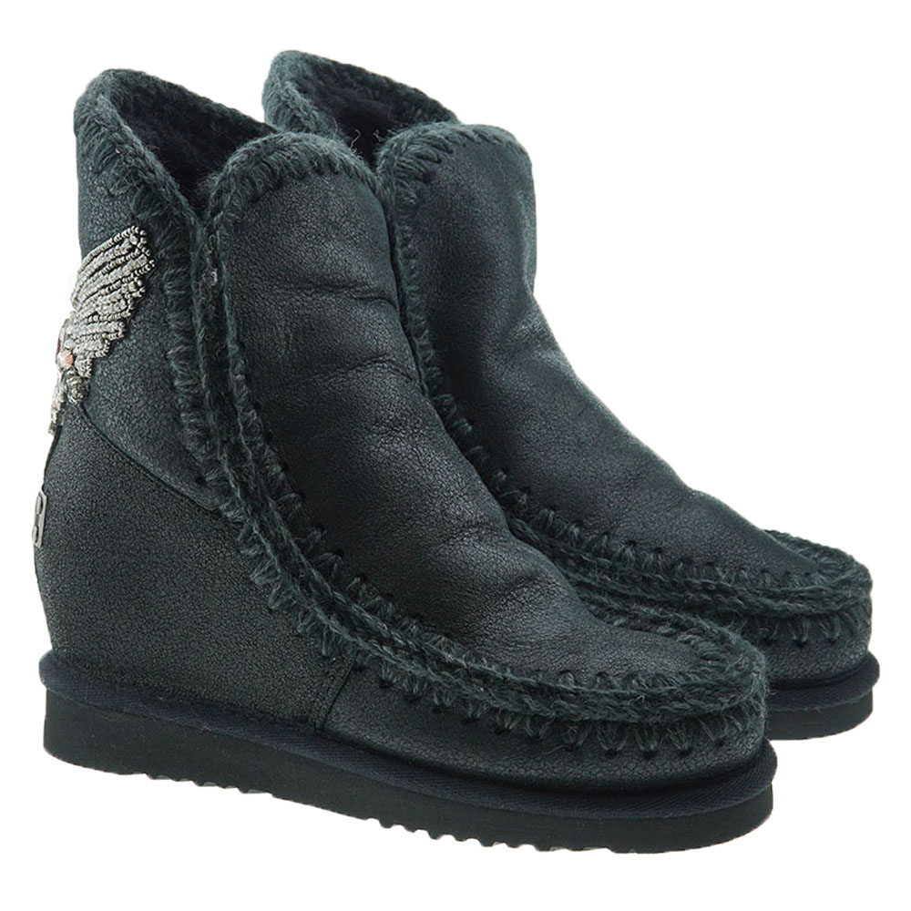 Botas australianas cuña adorno joya Mou Inner Wedge Short Eagle Path