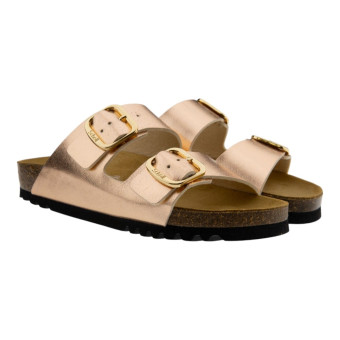Sandalias mujer metalizadas dos hebillas Scholl JOSEPHINE