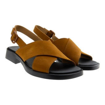 Sandalias mujer piel tiras cruzadas y hebilla Camper K201600