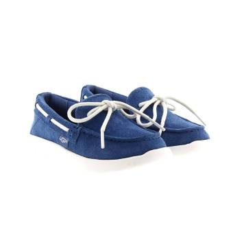 Mocasines piel lazo y logo Ugg K Beach Moc Kid